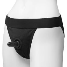 Doc Johnson Трусики с плугом Vac-U-Lock Panty Harness with Plug Full Back - S M (S-M   черный)