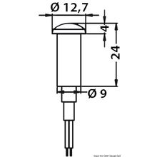 Osculati Walkway light, white, 13.183.15