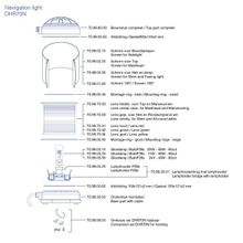 DHR Буксировочный огонь DHR DHR70N 70.15.00.00 24 115 230 В 40 60 65 Вт желтый для судов более 50 м