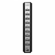 HUB 10-port CBR CH 310 USB 2.0 с блоком питания, черный