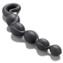 Черная анальная цепочка Bendybeads - 26,2 см.