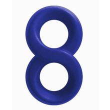 Синее эрекционное кольцо-восьмерка Infinity Ring Синий