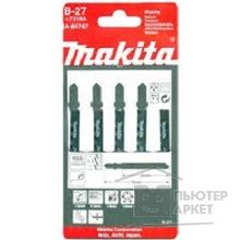 Makita A-85787 Пилки д лобзика 5шт,В27,HSS,76 1.1мм,рез-3мм,фигурн пропил T218A