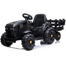 Детский электромобиль Bettyma трактор с прицепом 2WD 12V - BDM0925-BLACK