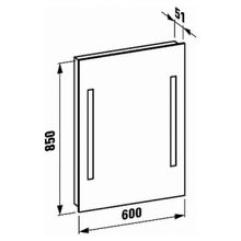 Зеркало Laufen Case 4722.2 60x85 с вертикальной подсветкой