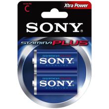 Батарейка SONY Stamina Plus AM2-B2D LR14 BL2