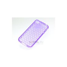 Силиконовая накладка для iPhone 4 4S вид №17 purple