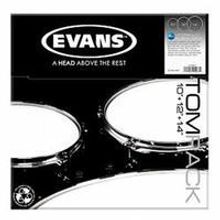 ETP-HYDGL-F Hydraulic Glass Fusion Набор пластика для том барабана, 10" 12" 14", Evans