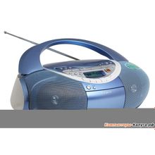 Аудиомагнитола Sony CFD-S35CP L Кассетная магнитола c CD-проигрывателем, поддержка MP3, мощность звука 4.6 Вт, тюнер AM, FM