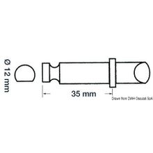 Osculati Chromed brass rowlock for Zodiac inflatables, 34.430.10
