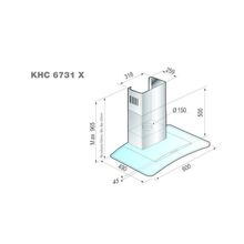 Korting Вытяжка Korting KHC 6731 X