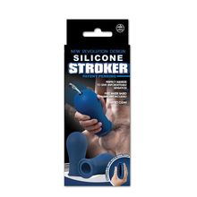 NMC Синий мастурбатор с мягкими рёбрышками SILICONE STROKER (синий)