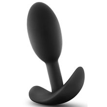 Черная анальная пробка Wearable Vibra Slim Plug Small - 8,9 см.  Черный