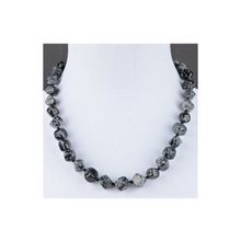 Бусики-Колечки Бусы Обсидиан "Кубизм" арт.П4283