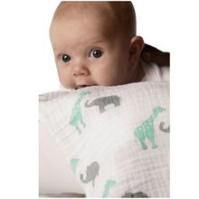 SwaddleDesigns Marquisette Safari Fun морской кристалл