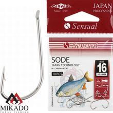 Крючки Mikado SENSUAL - SODE № 10 NI (с лопаткой) ( 10 шт.)