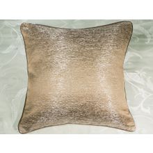 Декоративная подушка на молнии 43*43 см серебристо-коричневая Аsabella  D8-3