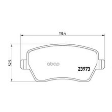 Колодки Тормозные Дисковые | Перед | Lada Largus Box 1.6 03.2012 -  <=> Nissan Bluebird Sylphy Ii (G11) 1.6 (G15) 12.2012 - Brembo арт. P68033