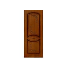 Шпонированная дверь Муза (Размер: 800 х 2000 мм., Комплектность: + коробка и наличники, Цвет: Орех)