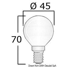 Osculati Bulb E14 12 V 25 W, 14.483.22