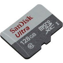 Карта памяти SanDisk Ultra    SDSQUNB-128G-GN3MN    microSDXC Memory Card 128Gb UHS-I U1 Class10