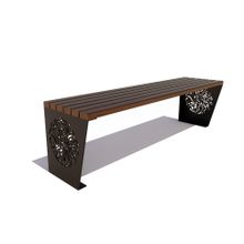 Скамейка садовая «ИНДИЯ» без подлокотников (0,6м)