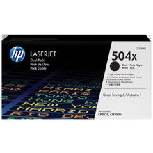 Картридж hp двойной для clj 3525 3530, black (ce250xd)