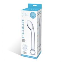 Прозрачный стеклянный фаллос для точки G Slimline G-Spot - 20 см. (151563)