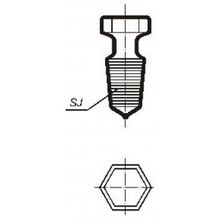 Пробка шестигранная, со шлифом 14 23 (Кат. № 8131 632 493 503 050) Simax