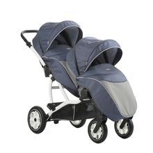 Aro Team 2 в 1 для двойни Twinat Duo серая в мелкую клетку