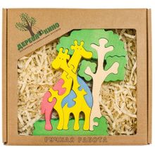 Развивающая игрушка Жирафы и дерево, 3+