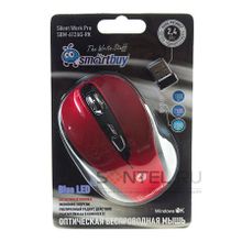 Беспроводная мышь SmartBuy беззвучная SBM-612AG-RK Red Black