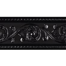 Carmen Ceramic Art Caprichosa Negro Yara Cenefa 7.5x15 см