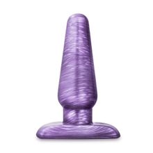 Blush Novelties Фиолетовая анальная пробка B Yours Medium Cosmic Plug - 12 см. (фиолетовый)