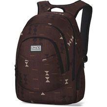 Мужской стильный городской повседневный коричневый с принтом в виде ромбов рюкзак Dakine Prom 25L Sundance