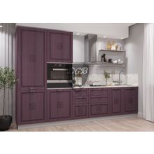 Кухня Тито прямая с двумя пеналами 3100мм (модульная)