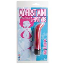 Topco Sales Мини-вибратор для точки G My First Mini G-Spot Vibe - 14 см. (ярко-розовый)