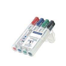 Маркер для досок быстросохнущий Lumocolor 2 мм, набор 4 цвета