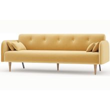 Алмаз. Любимый дом Бьерн Диван трёхместный (Горчичный, ткань UNI IDEA 1028)