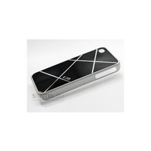 Задняя накладка CJD квадраты для iPhone 4 4S Black