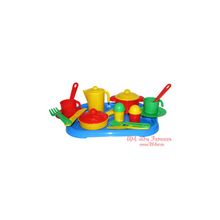 Полесье Набор посуды "Настенька" с подносом  (POL-3940  )