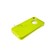 Силиконовая накладка для iPhone 4 4S вид №3 green