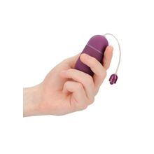 Фиолетовое гладкое виброяйцо Vibrating Egg - 8 см. (фиолетовый)