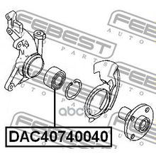 Подшипник Ступицы Колеса | Перед Прав Лев | Mazda 323 Bj 1998-2004 40*74*40 Мм Febest арт. DAC40740040