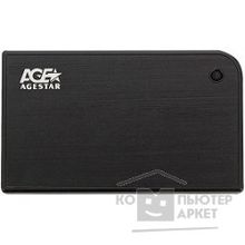 AgeStar 3UB2A14 BLACK USB 3.0 Внешний корпус 2.5" SATA  3UB2A14 BLACK USB3.0, алюминий, черный, безвинтовая конструкция 10604