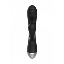 Shots Media BV Чёрный вибратор E-Stimulation Rabbit Vibrator с электростимуляцией - 19 см. (черный)