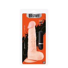 Dream Toys Телесный вибромассажёр BIGSTUFF 9INCH FLESH - 23 см. (телесный)