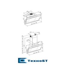 Каминная вытяжка Korting KHC 97070 GN