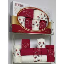 Комплект полотенец MERZUKA махровые в коробке (30х50 2 шт 50x80 2 шт 70x130 2 шт) 6 шт. PRESTIJ