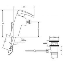 Смеситель Jacob Delafon Panache E73240-CP для биде